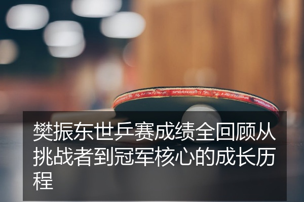 樊振东世乒赛成绩全回顾从挑战者到冠军核心的成长历程